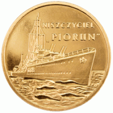 2 zł  Niszczyciel Piorun